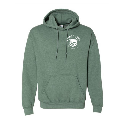 LNL Hoodie Heather Green