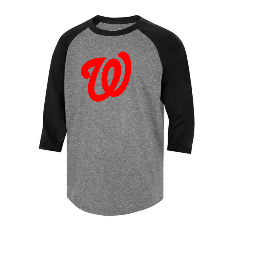 WMB ADULT Two Tone 3/4 Sleeve Tee